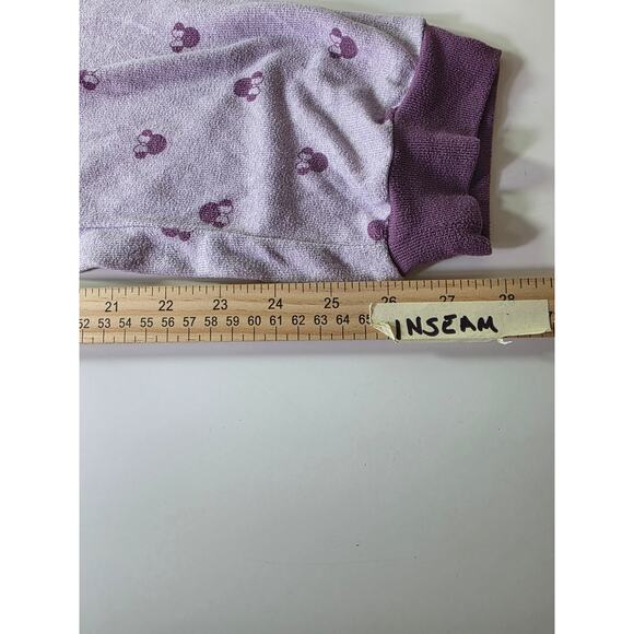 DISNEY Purple Heart Shape Full Length Warm Cozy Pajama Pants SZ M - Picture 6 of 8
